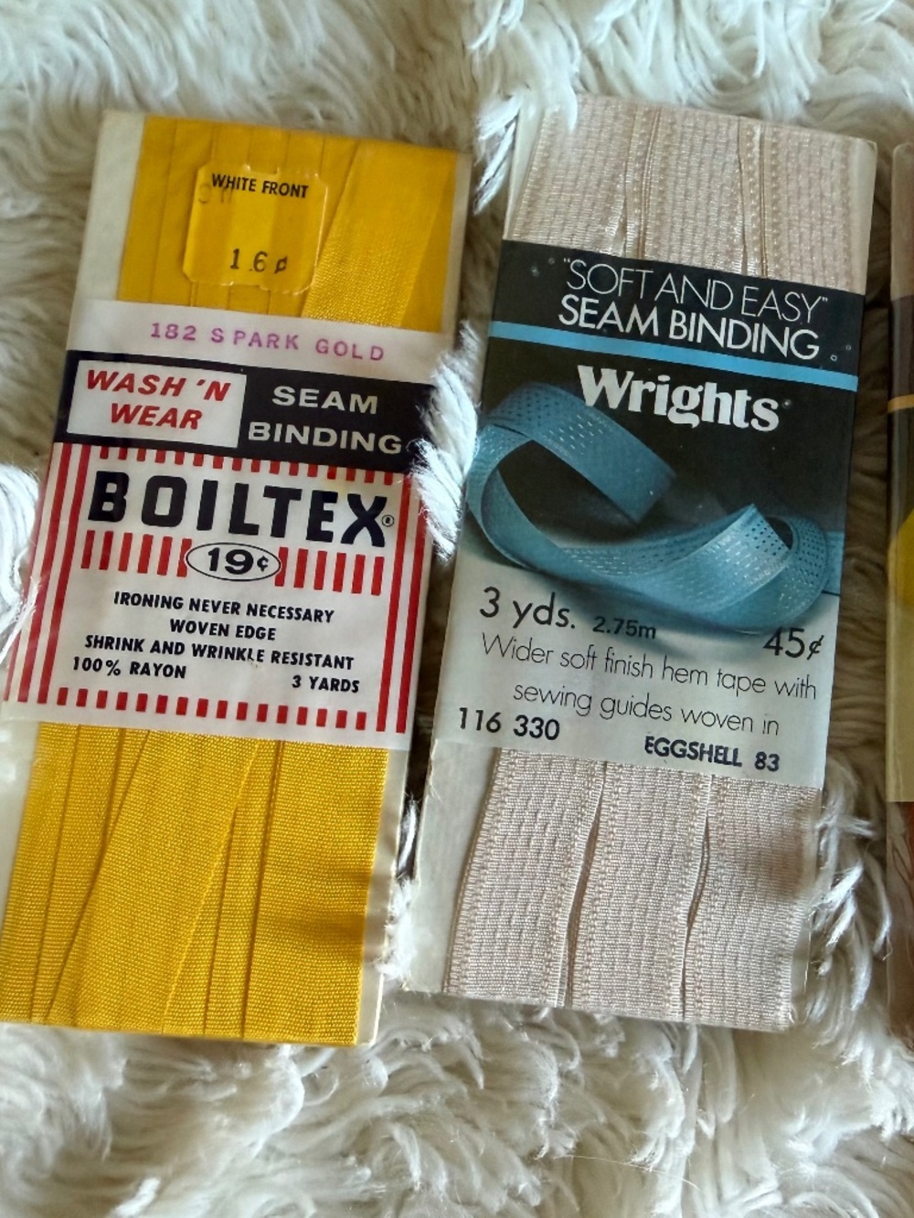 Vintage Seam Binding Lot of 3